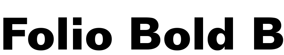 Folio Bold BT Font Download Free